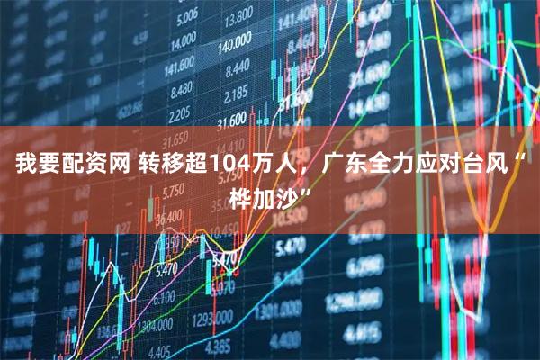 我要配资网 转移超104万人，广东全力应对台风“桦加沙”