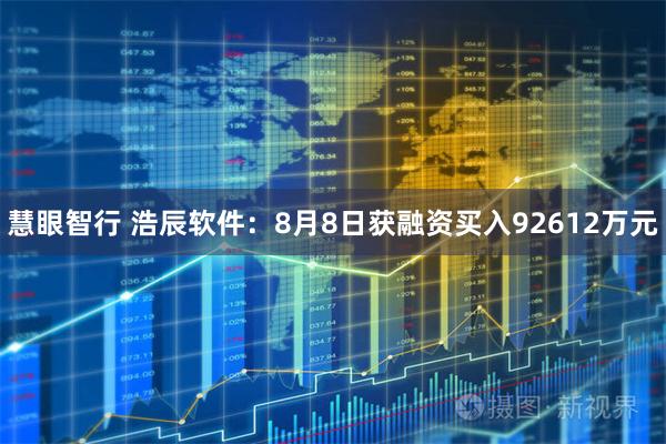 慧眼智行 浩辰软件：8月8日获融资买入92612万元