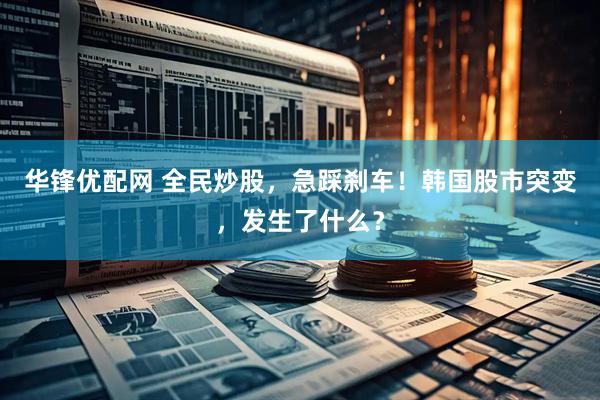 华锋优配网 全民炒股，急踩刹车！韩国股市突变，发生了什么？